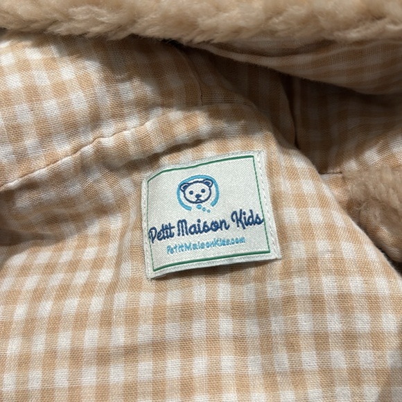 Petite Maison Kids 2Y toddler fur jacket boy sherpa tan brown - Picture 8 of 9